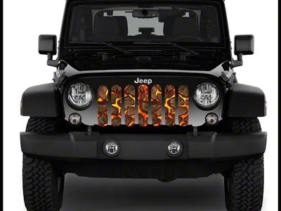 ZKD Customs Grille Insert; Lava (07-18 Jeep Wrangler JK)