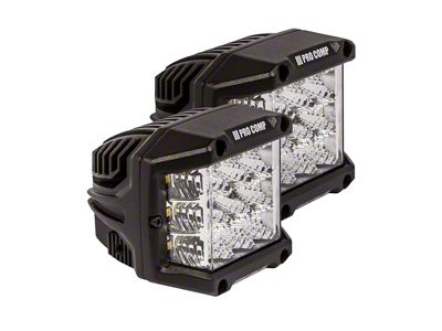 Pro Comp 75W Wide Angle Cube LED Lights; Combo Spot/Flood Beam (Universal; Some Adaptation May Be Required)