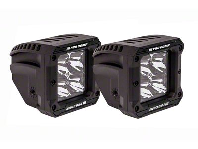 Pro Comp 2x2 Square S4 GEN3 LED Lights; Spot Beam (Universal; Some Adaptation May Be Required)