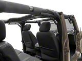 Roll Bar Grab Handles; Black; Front and Rear (07-18 Jeep Wrangler JK)