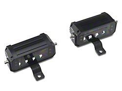 Raxiom Cowl Mounted LED Light Kit with Brackets; White LED; Clear Lens (18-26 Jeep Wrangler JL, Excluding Rubicon 392)