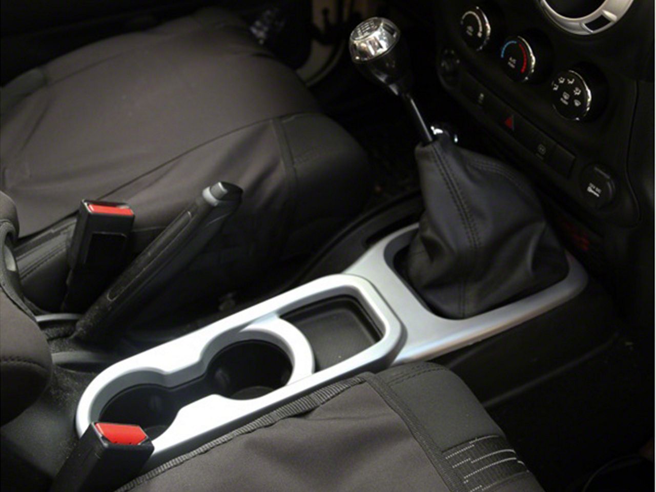 Details about   3*Red Center Console&Gear Cup Holder Panel Cover Trim for Jeep Wrangler JK 11-17