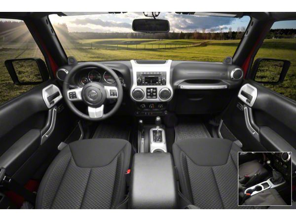 Rugged Ridge Jeep Wrangler Interior Trim Accent Kit Brushed