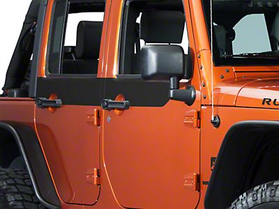 SEC10 Jeep Wrangler Door Accents; Matte Black J26018 (07-18 Jeep Wrangler JK  4-Door) - Free Shipping