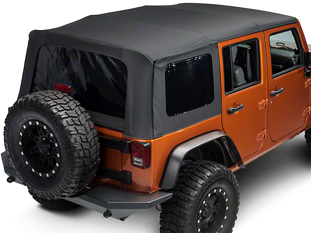 TruShield Replacement Soft Top w/ Tinted Windows; Black Diamond (10-18 Jeep Wrangler JK 4 Door)