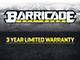 Barricade Replacement Soft Top with Tinted Windows for Half Doors w/ Door Skins; Black Diamond (97-06 Jeep Wrangler TJ)