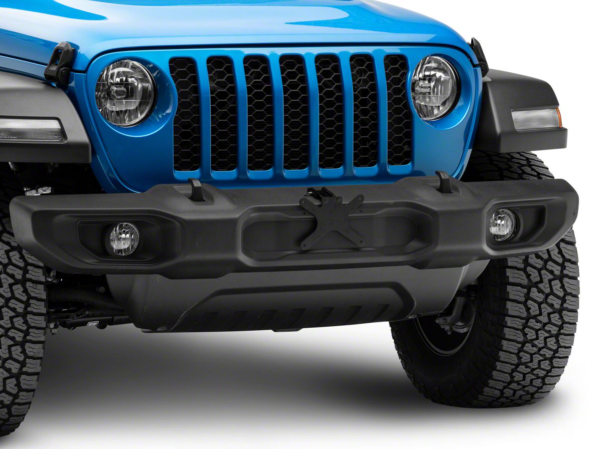 Sto N Sho Jeep Wrangler Detachable Front License Plate Bracket for Plastic  Bumpers J40080-JL (18-23 Jeep Wrangler JL) - Free Shipping