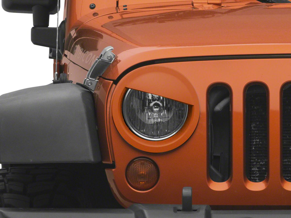 MMD Jeep Wrangler Angry Eyes Headlight Conversion - Unpainted J6947-00  (07-18 Jeep Wrangler JK)