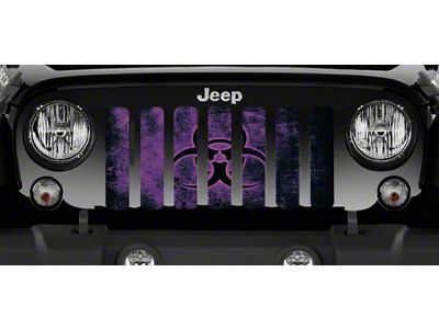 Grille Insert; Biohazard Glow Purple (20-24 Jeep Gladiator JT)