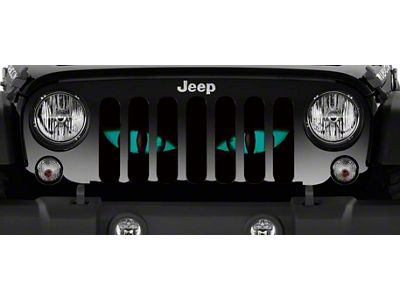 Grille Insert; Chaos Teal Eyes (20-24 Jeep Gladiator JT)