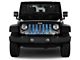 Grille Insert; Dirty Girl Blue Undertow Woodland Camo (20-24 Jeep Gladiator JT)
