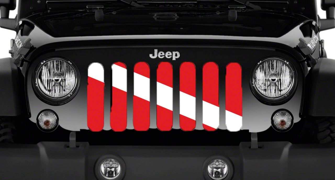 Jeep Gladiator Grille Insert; Diver Down (2024 Jeep Gladiator JT) Free Shipping