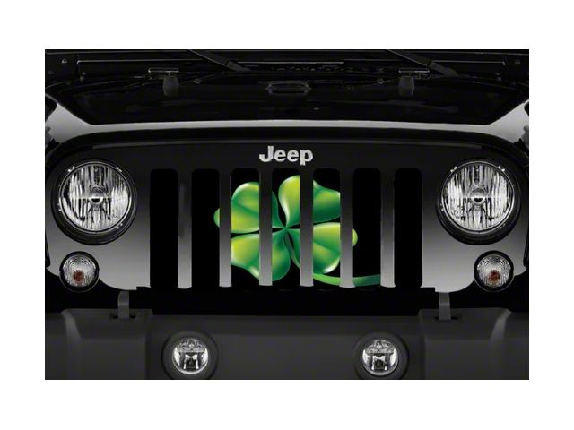 Grille Insert; Four Leaf Clover (20-24 Jeep Gladiator JT)