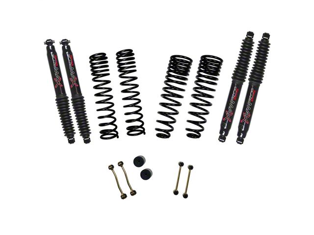 SkyJacker 2.50-Inch Dual Rate Long Travel Suspension Lift Kit with 1.50-Inch Rear Coil Springs and M95 Performance Shocks (20-24 Jeep Gladiator JT, Excluding Launch Edition, Mojave & Rubicon)