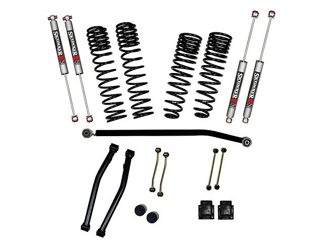 SkyJacker 3.50-Inch Dual Rate Long Travel Suspension Lift Kit with 2-Inch Rear Coil Springs and M95 Performance Shocks (20-22 Jeep Gladiator JT, Excluding Launch Edition, Mojave & Rubicon)