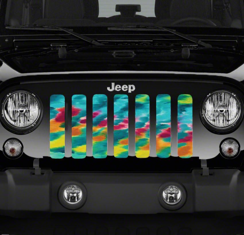 Jeep Gladiator Grille Insert; Tropical Tie Dye (2024 Jeep Gladiator JT