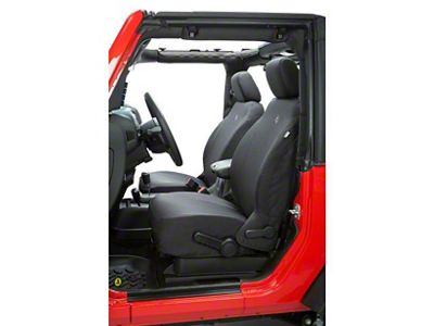 Bestop Front Seat Covers; Black Diamond (20-24 Jeep Gladiator JT)