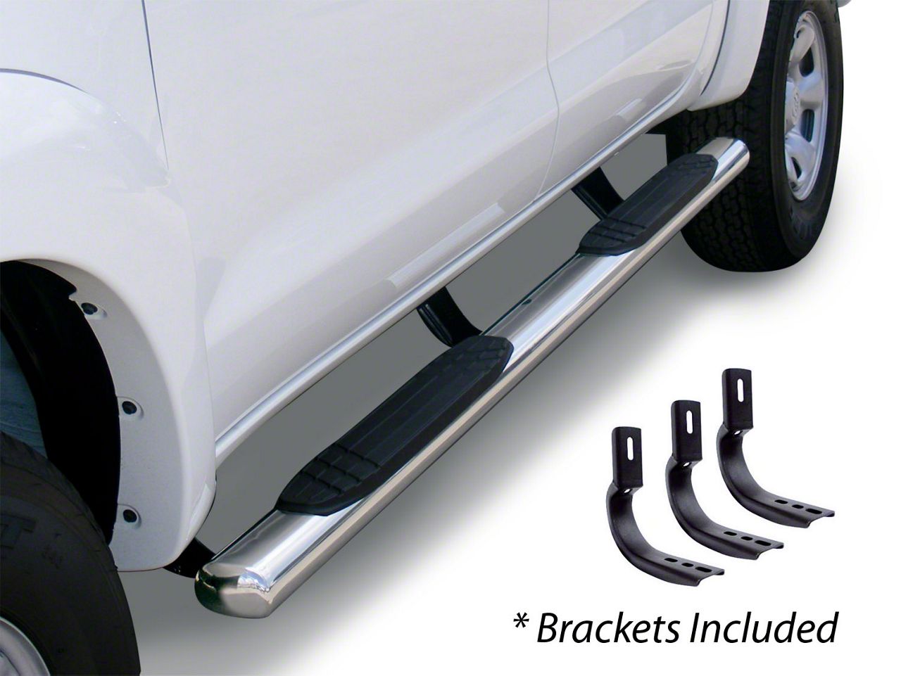 4-Inch OE Xtreme Side Step Bars; Polished (20-23 Jeep Gladiator JT)