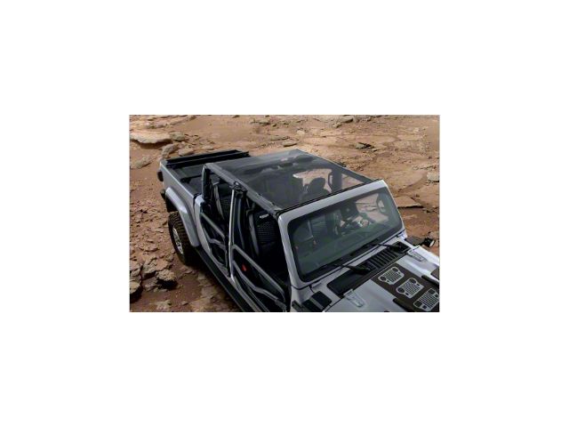 Mopar Sun Bonnet; Black Mesh (20-24 Jeep Gladiator JT)