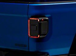 Axial LED Tail Lights; Black Housing; Smoked Lens (20-23 Jeep Gladiator JT w/ Factory Halogen Tail Lights)