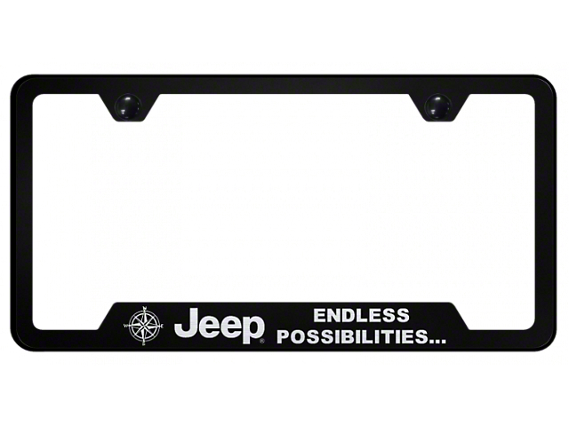 Jeep Endless Laser Etched Cut-Out Frame (Universal; Some Adaptation May Be Required)