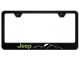 Jeep Green Mountain License Plate Frame; Black (Universal; Some Adaptation May Be Required)