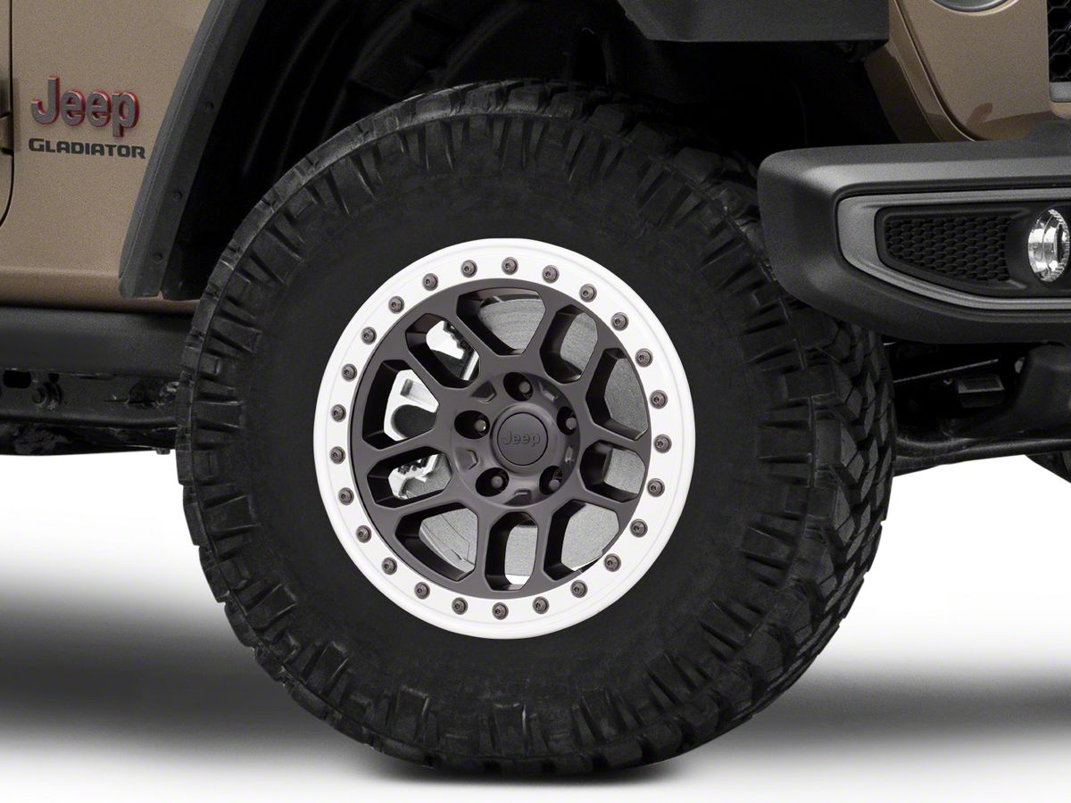 Mopar Jeep Gladiator True Beadlock Capable Satin Black Wheel; 17x8 77072466  (20-23 Jeep Gladiator JT) - Free Shipping