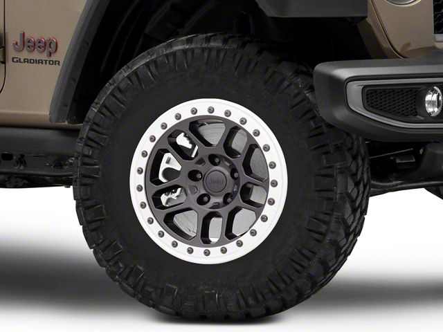 Mopar True Beadlock Capable Satin Black Wheel; 17x8 (20-24 Jeep Gladiator JT)