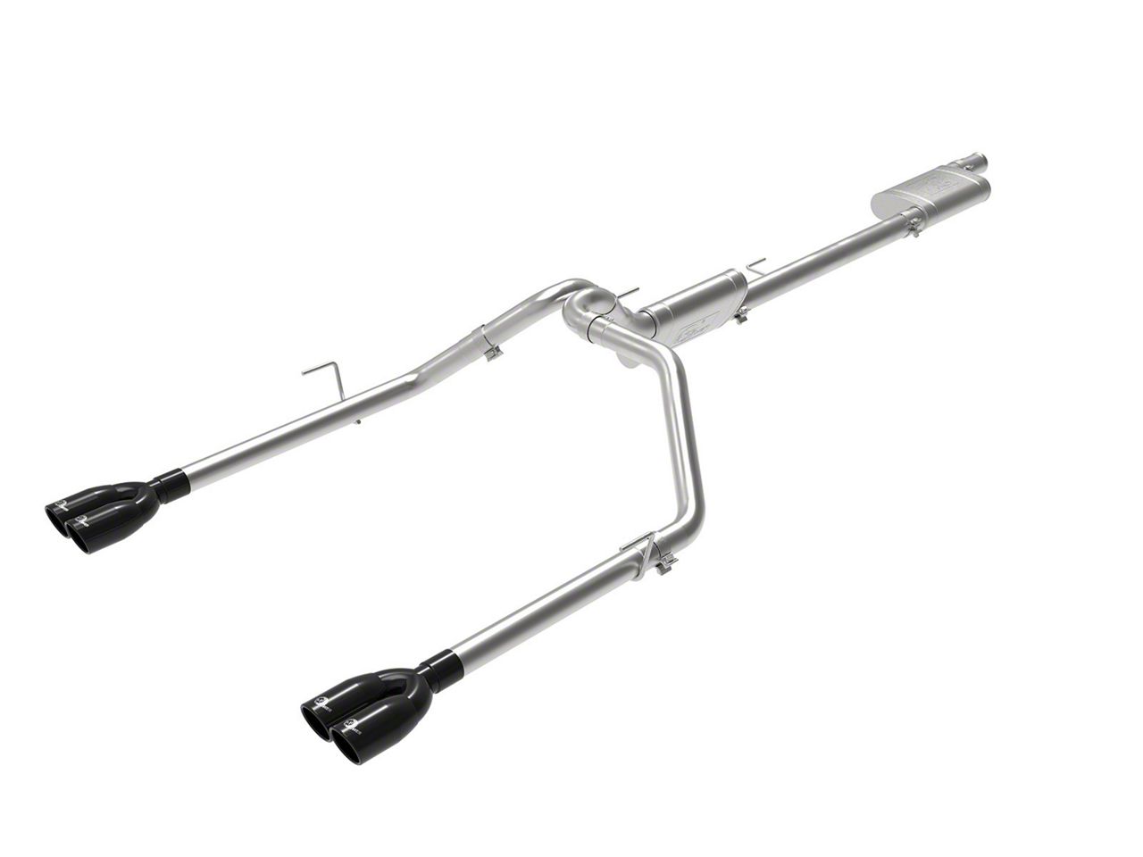 AFE Jeep Gladiator Vulcan Series Dual Exhaust System with Black Tips ...