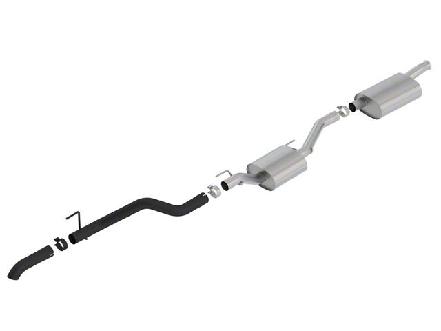 Borla Climber Touring Single Exhaust System with Black Tip; Turn Down (20-24 3.6L Jeep Gladiator JT)