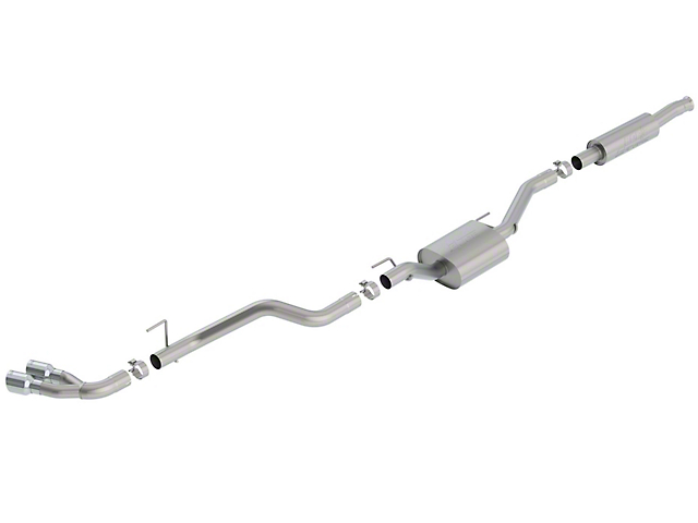 Borla S-Type Single Exhaust System with Polished Tips; Side Exit (20-22 3.6L Jeep Gladiator JT)