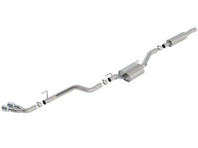 Borla S-Type Single Exhaust System with Polished Tips; Side Exit (20-24 3.6L Jeep Gladiator JT)