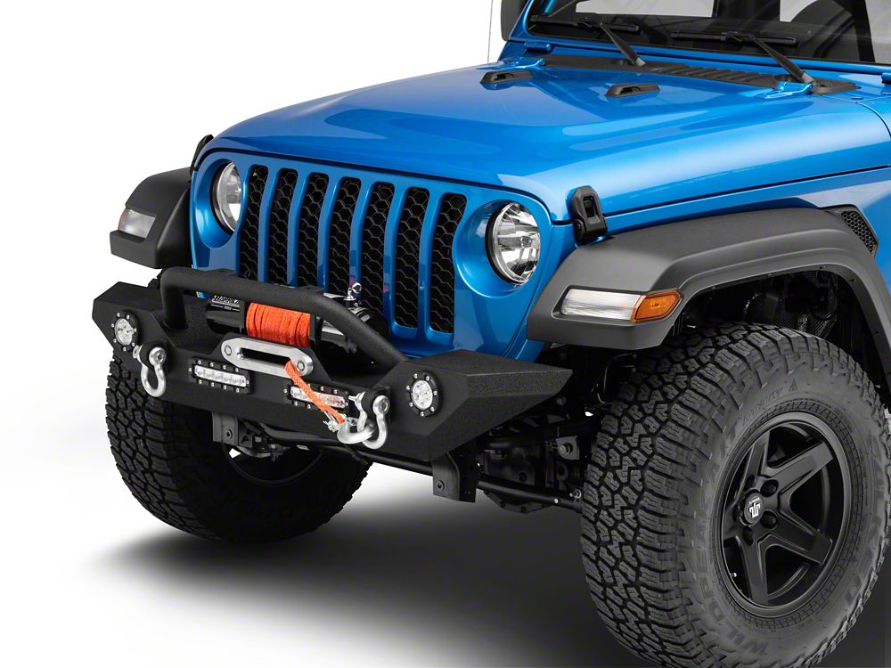 Barricade Trail Force HD Front Bumper with LED Lights (20-23 Jeep Gladiator  JT) – Barricade Offroad