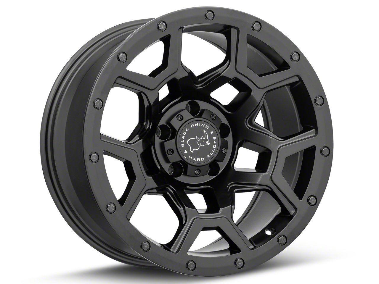 Black Rhino Jeep Gladiator Overland Matte Black Wheel; 17x9.5 1795VRL