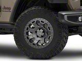 Black Rhino Warlord Matte Gunmetal Wheel; 17x9; -12mm Offset (20-26 Jeep Gladiator JT)