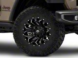 Fuel Wheels Assault Satin Black Machined Wheel; 18x9 (20-22 Jeep Gladiator JT)