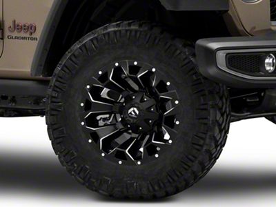 Fuel Wheels Assault Satin Black Machined Wheel; 18x9 (20-23 Jeep Gladiator JT)