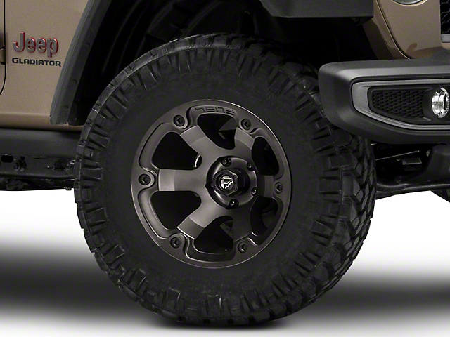 Fuel Wheels Beast Matte Black Double Dark Tint Wheel; 17x9 (20-23 Jeep Gladiator JT)