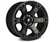 Fuel Wheels Beast Matte Black Double Dark Tint Wheel; 17x9 (20-24 Jeep Gladiator JT)