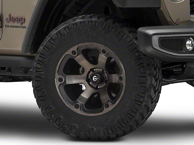 Fuel Wheels Beast Matte Black Machined Wheel; 18x9 (20-23 Jeep Gladiator JT)