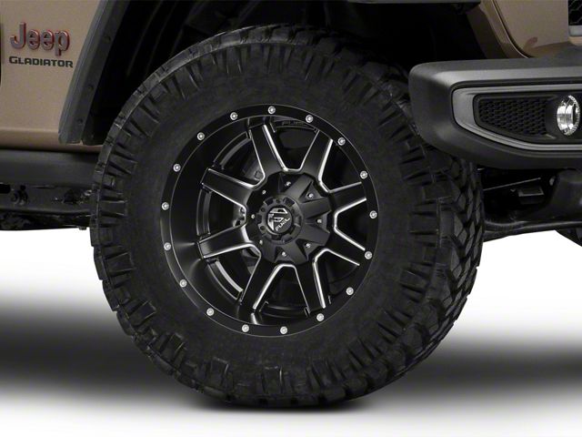 Fuel Wheels Maverick Matte Black Milled Wheel; 18x9 (20-24 Jeep Gladiator JT)