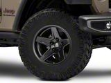 Mammoth Boulder Matte Black Wheel; 17x9 (20-23 Jeep Gladiator JT)