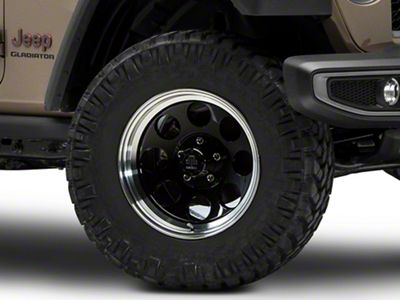 Mammoth 8 Aluminum Black Wheel; 17x9 (20-23 Jeep Gladiator JT)