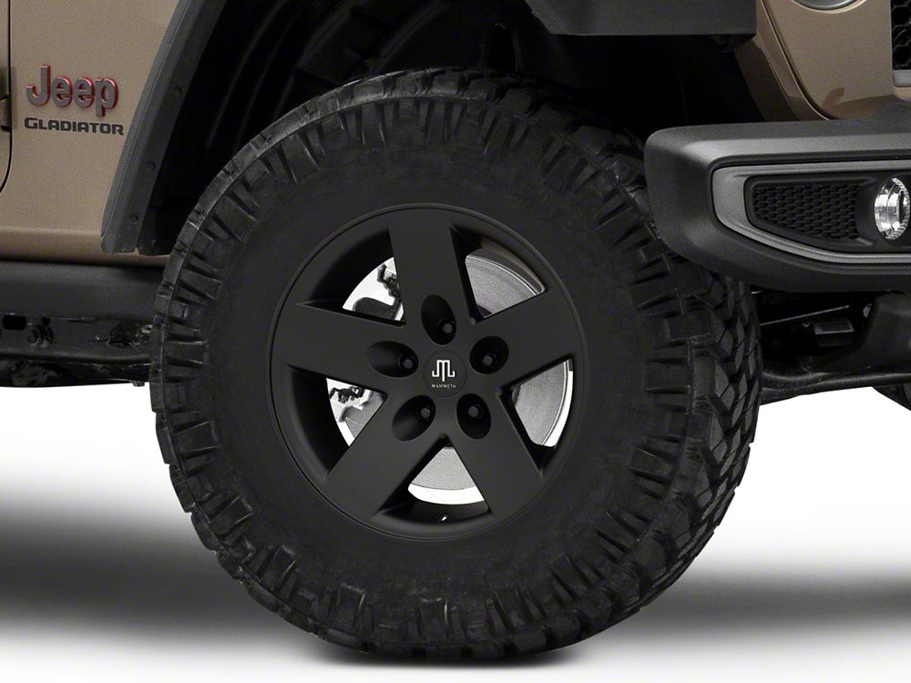 Mammoth Moab Black Wheel; 17x9 (20-24 Jeep Gladiator JT) | Mammoth