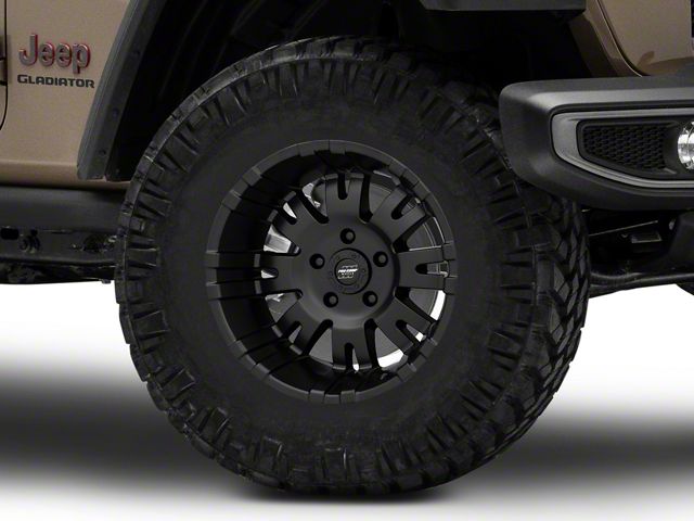 Pro Comp Wheels 01 Series Satin Black Wheel; 17x9 (20-24 Jeep Gladiator JT)