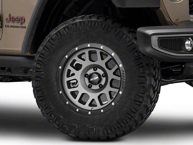 Pro Comp Wheels Vertigo Matte Graphite Wheel; 17x9 (20-24 Jeep Gladiator JT)