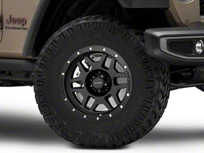 Pro Comp Wheels Phaser Satin Black Wheel; 17x9 (20-24 Jeep Gladiator JT)