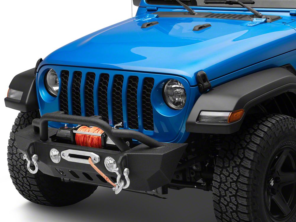 RedRock Crawler Stubby Winch Front Bumper (20-24 Jeep Gladiator JT ...