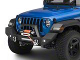 RedRock Max-HD Full Width Winch Front Bumper with Fog Lights and LED Light Bar (20-22 Jeep Gladiator JT)