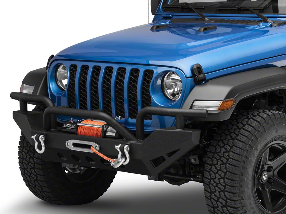 RedRock Rock Crawler Full Width Winch Front Bumper (20-24 Jeep